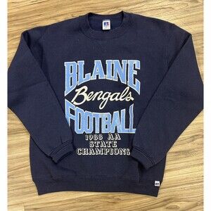 Blaine Bengals Minnesota High School Football Sweatshirt 1988 State Champions M